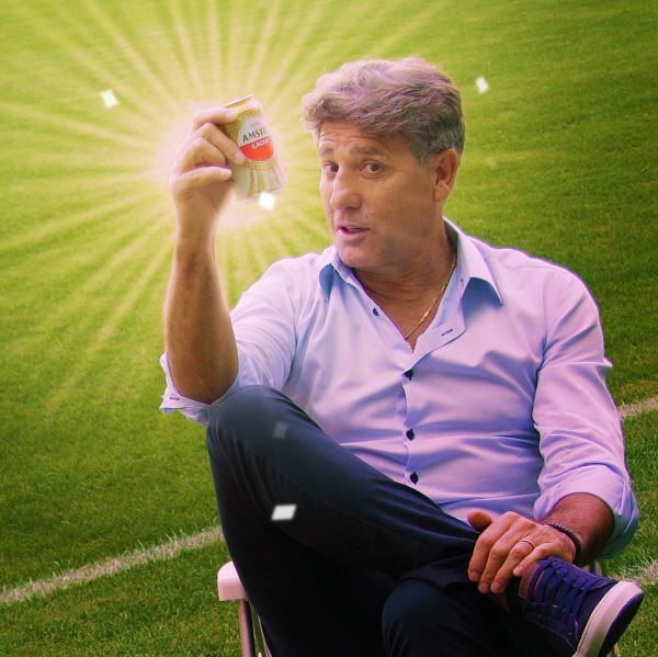 Marra de Renato Gaúcho para Amstel