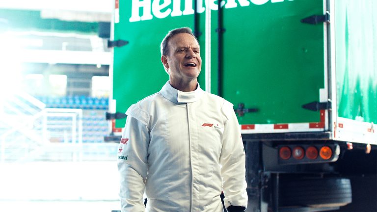 Rubens Barrichello em ação digital de Heineken