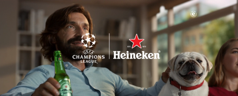 Pirlo é a estrela de Heineken por Champions League