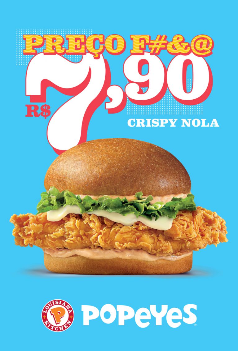 Popeyes afirma “Preço f#&@” em OOH