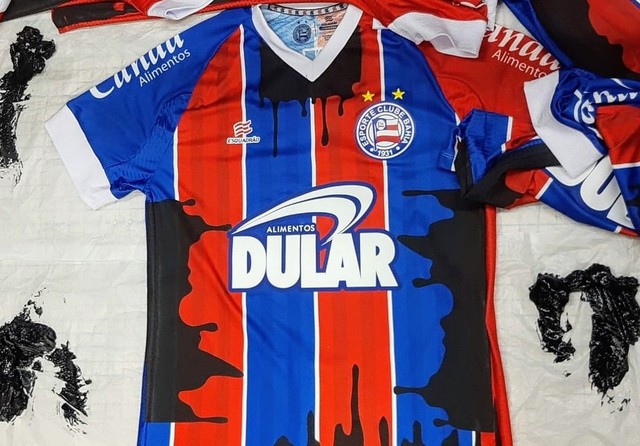 Bahia usará camisa manchada de óleo em partida de hoje