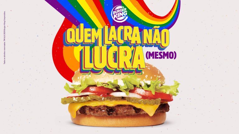 Burguer King transforma #QuemLacraNaoLucra em amor