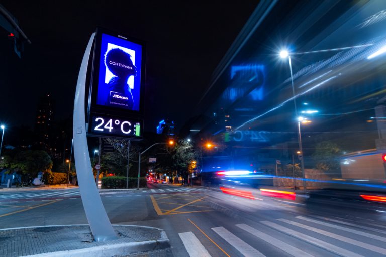 JCDecaux instala em SP 100 novas faces de tecnologia 4K