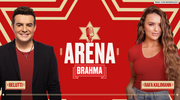 Arena Brahma estreia no IGTV com Belutti e Rafa Kalimann