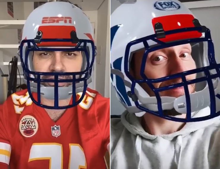 ESPN e Fox Sports lançam filtros de realidade aumentada por NFL