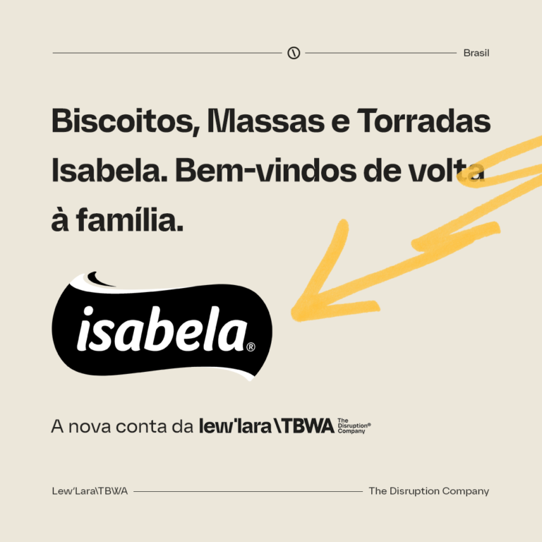 Isabela volta para a carteira da Lew´Lara\TBWA