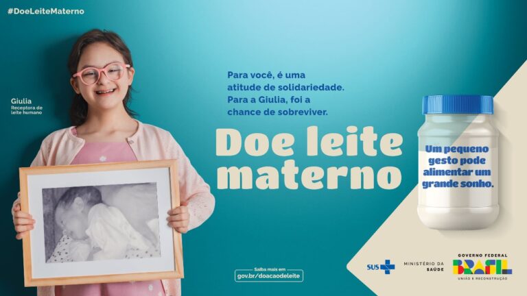 Ministério da Saúde reforça a importância da doação de leite materno