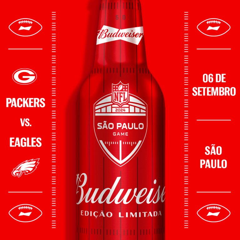 Budweiser patrocina primeiro jogo da NFL no Brasil