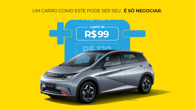 99Negocia coloca BYD Dolphin à leilão por R$99