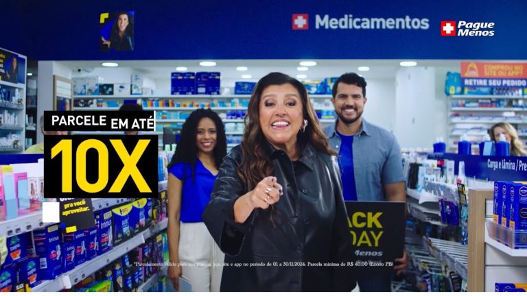 Regina Casé na Black Friday de Pague Menos