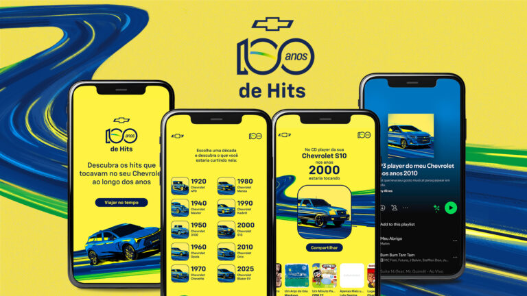 Chevrolet celebra 100 anos de hits no Spotify