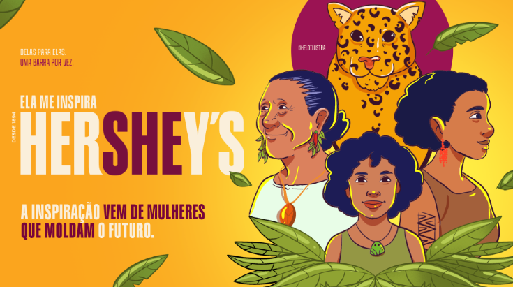 Hershey lança #ElaMeInspira e transforma embalagens em galeria de arte
