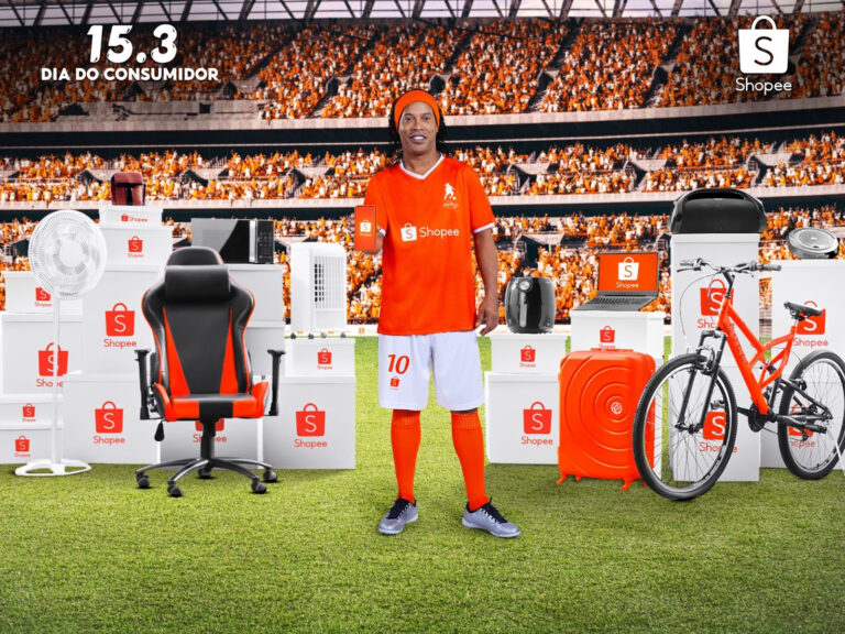Ronaldinho Gaúcho divulga Dia do Consumidor da Shopee