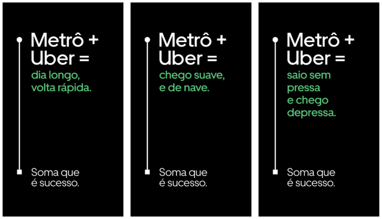 “Soma que é Sucesso”: Uber oferece 30% de desconto em viagens conectadas ao transporte público