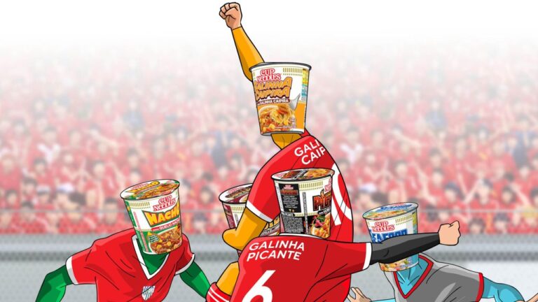 Cup Noodles entra em quadra com “cup jogadores” no Paraná