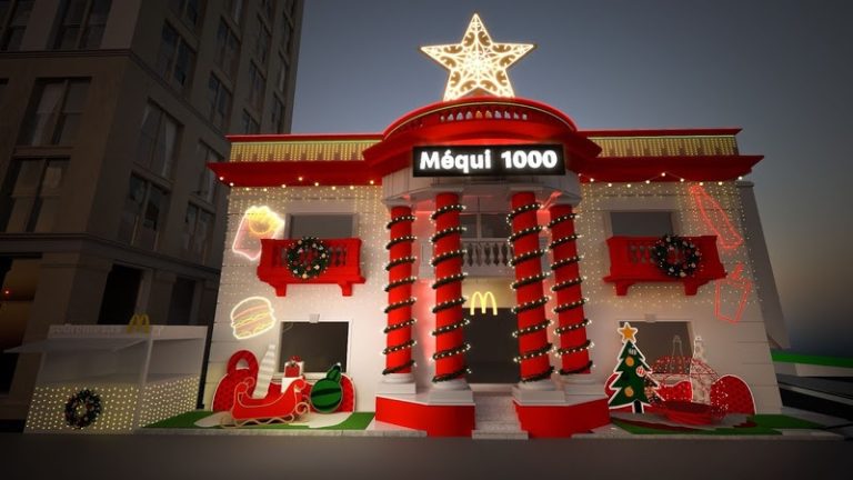 Méqui e Coca-Cola levam clima de Natal às ruas com fachadas tematizadas em SP e no Rio