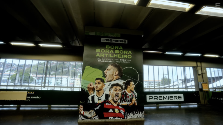 Premiere ocupa Estação Maracanã em ação OOH para abertura da temporada 2026