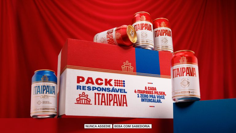 Itaipava usa embalagem como mídia e lança pack com cerveja sem álcool no Carnaval