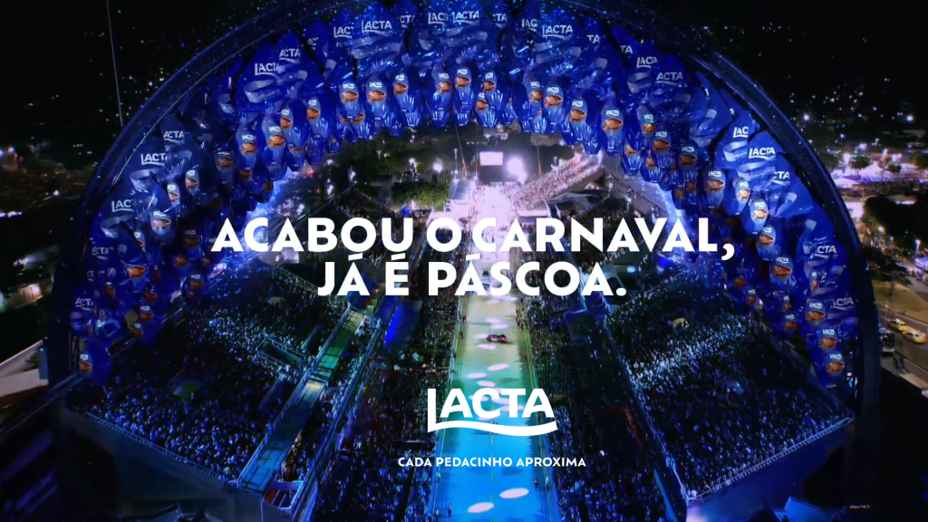 Lacta antecipa a Páscoa na Sapucaí