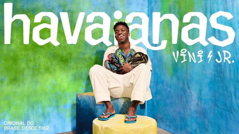 Havaianas transforma Vini Jr. em plataforma de cultura e produto