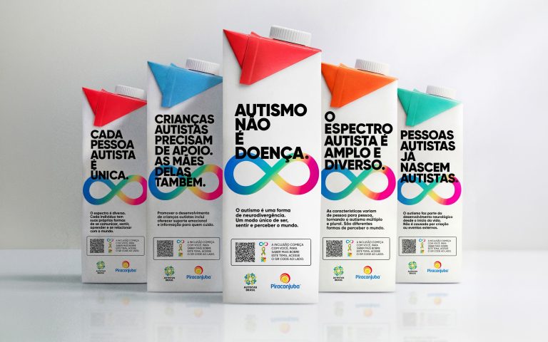 Piracanjuba transforma embalagens em mídia para conscientização sobre autismo