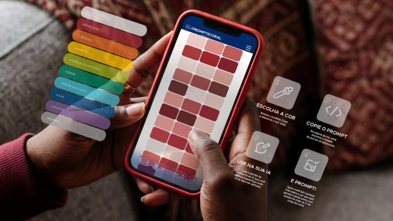 Coral transforma catálogo de cores em prompts de IA para apoiar decisão de compra