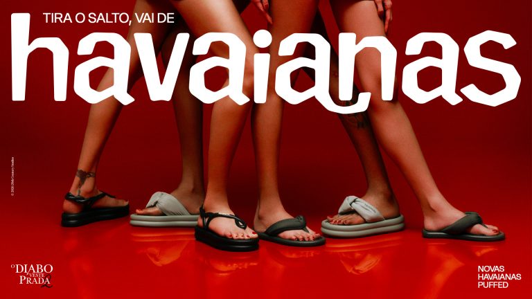 Havaianas no surfa hype de “O Diabo Veste Prada 2” para lançar linha Puffed