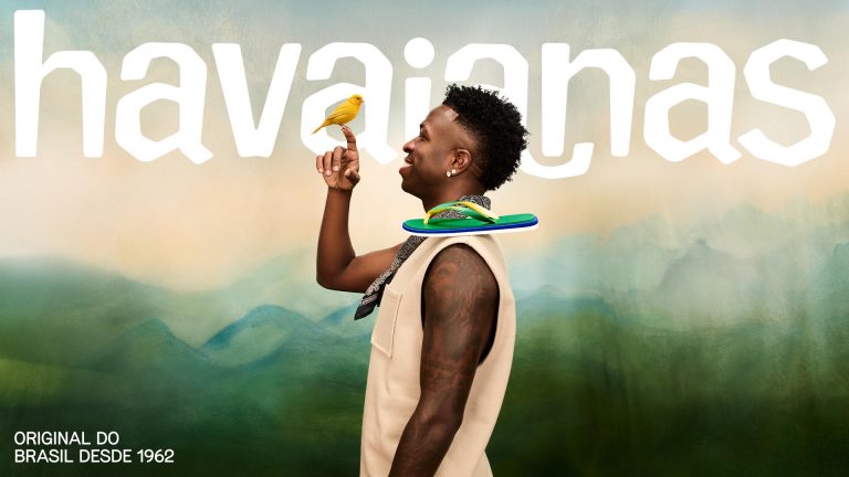 Havaianas transforma Vini Jr. em símbolo global do “espírito brasileiro”