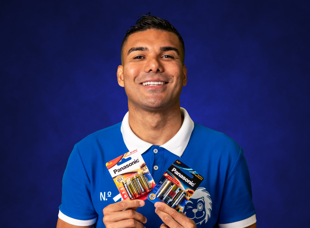 Casemiro entra em campo na estratégia digital da Panasonic