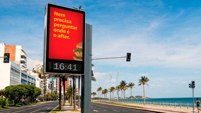 McDonald’s pega carona no after com OOH sem logo