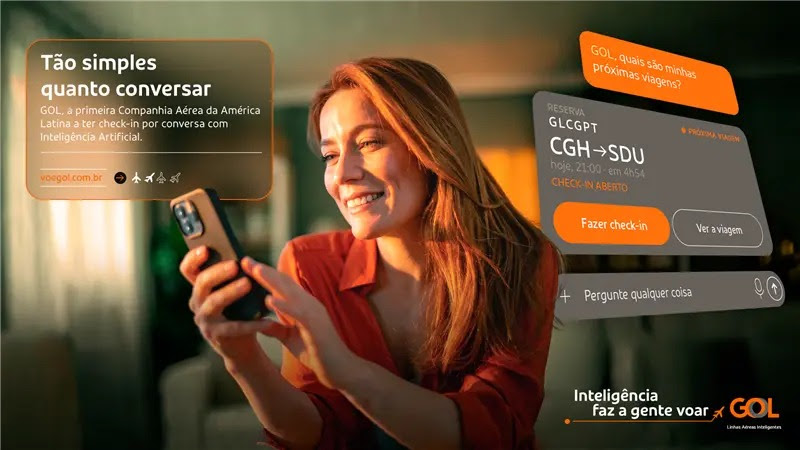 GOL leva check-in ao ChatGPT