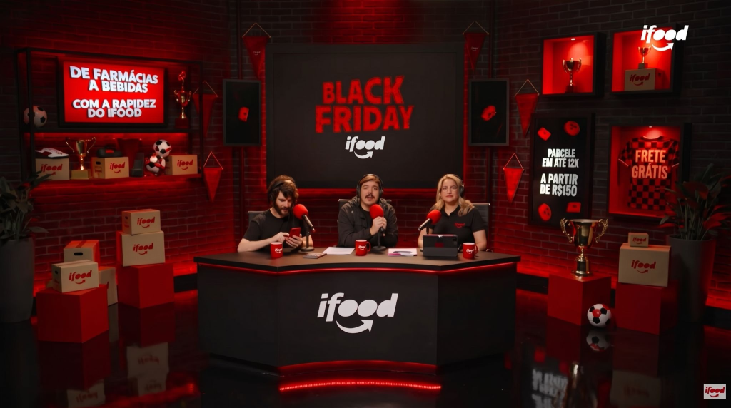 Com Gentil, Luisinho e Defante, iFood leva streaming à TV aberta