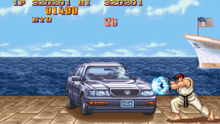 Street Fighter recria fase bônus com carros abandonados em São Paulo